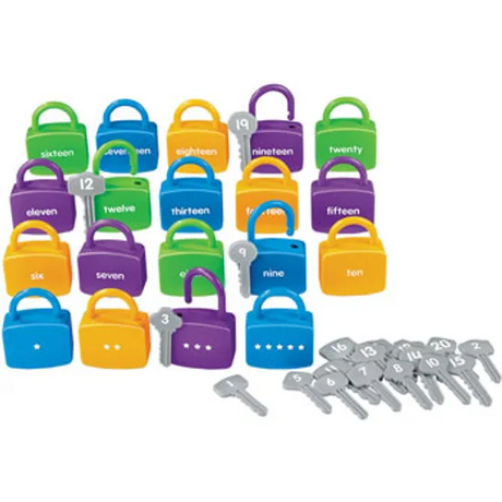 Lakeshore Learning Unlock It Keys - Counting & Number Match, Ages 3+ - Modern Teaching Aids NZ