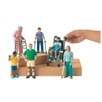 Block Play People Differing Abilities - 6 Piecess - Modern Teaching Aids NZ