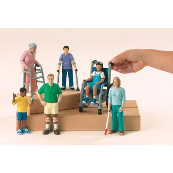 Block Play People Differing Abilities - 6 Piecess - Modern Teaching Aids NZ