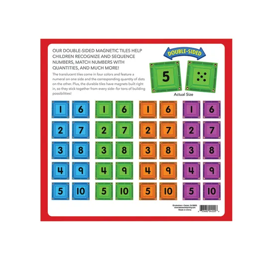 Lakeshore Learning Magnetic Number Tiles - Double-Sided - Modern Teaching Aids NZ