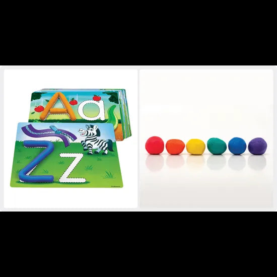 Learn the Alphabet Mats and Coloured Dough