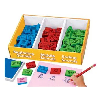 Lakeshore Learning Fill-In Phonics Stamps Set 1 - Modern Teaching Aids NZ