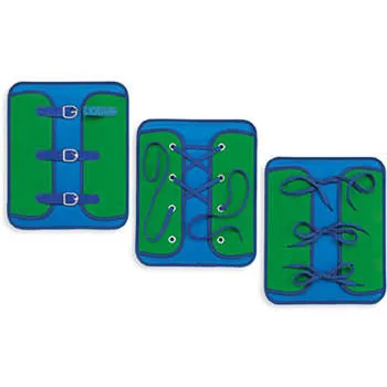 Buckle, Lace & Tie Dressing Frames Set of 3 - Modern Teaching Aids NZ