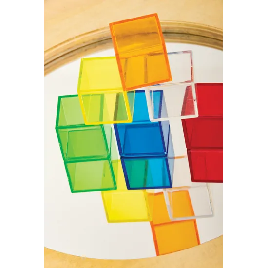Teachables - Light & Colour Translucent Blocks - 100  Pieces - Modern Teaching Aids NZ