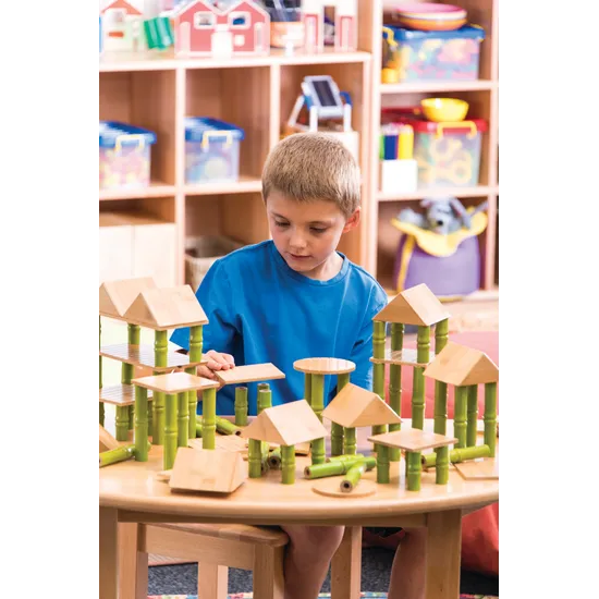 Bamboo Building Blocks Double Set 160 Pieces