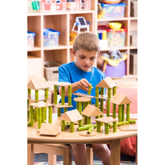 Bamboo Building Blocks Double Set 160 Pieces