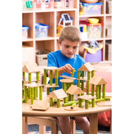 Bamboo Building Blocks Double Set 160 Pieces