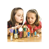 Lakeshore Learning Block Play People - Caucasian Family, Set of 8 - Modern Teaching Aids NZ