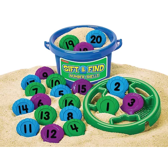 Sift And Find Number Shells Set of 20 - Modern Teaching Aids NZ