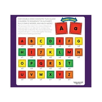 Lakeshore Learning Double-sided Magnetic Letter Tiles - Modern Teaching Aids NZ