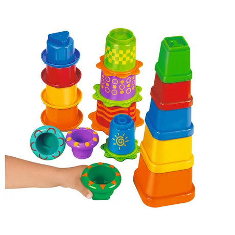 Stack & Nest Sensory Toys 16 cups - Modern Teaching Aids NZ