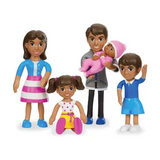 Lakeshore Pose & Play Dolls - Hispanic Family - Modern Teaching Aids NZ