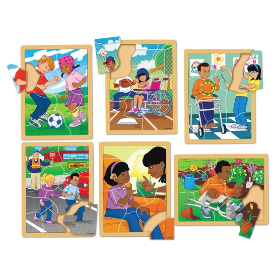 Differing Abilities Puzzles Set of 6 - Modern Teaching Aids NZ