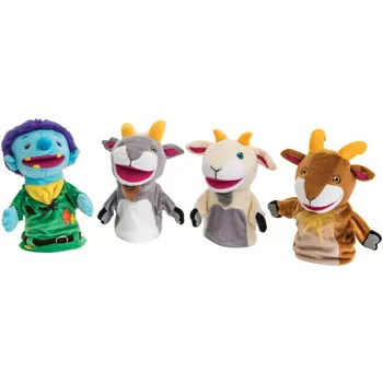 The Three Billy Goats Puppets & Book Set - Modern Teaching Aids NZ