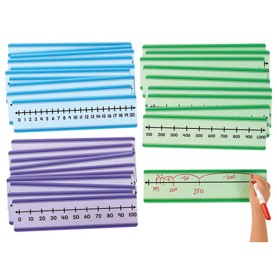 Lakeshore Learning Write & Wipe Number Lines - Whole Numbers - Modern Teaching Aids NZ