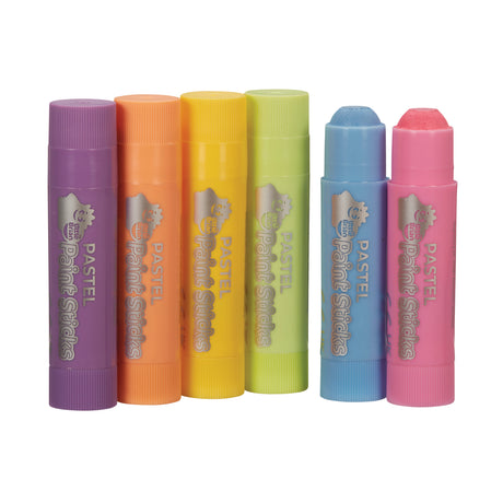 Little Brian Paint Sticks Pastel 6Pk - Modern Teaching Aids NZ