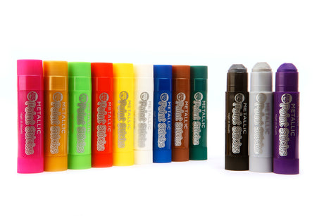 Little Brian Paint Sitcks Metallic 12Pk - Modern Teaching Aids NZ