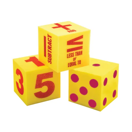Teachables Foam Dice Set - Regular, 12.7 cm, Set of 6 - Modern Teaching Aids NZ