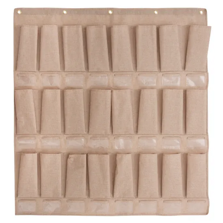 Hat Storage Pockets - 24 Natural - Modern Teaching Aids NZ