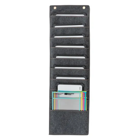 A4 10 Pocket Storage Chart Grey - Modern Teaching Aids NZ