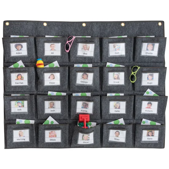 Parent Communication Pockets - 20 Grey - Modern Teaching Aids NZ