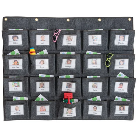 Parent Communication Pockets - 20 Grey - Modern Teaching Aids NZ