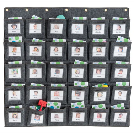 Parent Communication Pockets - 30 Grey - Modern Teaching Aids NZ