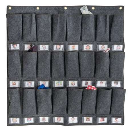 Hat Storage Pockets - 24 Grey - Modern Teaching Aids NZ