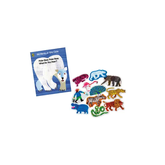 Polar Bear Polar Bear What Do You Hear Book & Felt - Modern Teaching Aids NZ