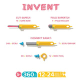 Makedo Invent Kit 360 Pieces (12-24 Makers) - Modern Teaching Aids NZ