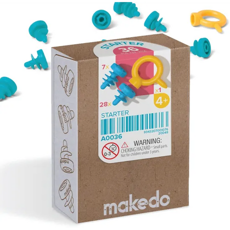Makedo Starter Set 36 Pieces (1-2 Makers) - Modern Teaching Aids NZ