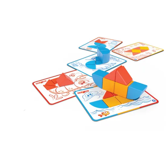 MagiCube Blocks & Cards Pack of 16 - Modern Teaching Aids NZ