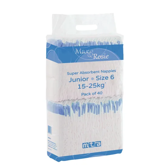 Max & Rosie Nappies Junior 15-25kg - Pack of 40 - Modern Teaching Aids NZ