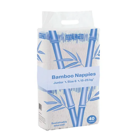 Bamboo Nappies - Junior, 15-25 kg, Pack of 160