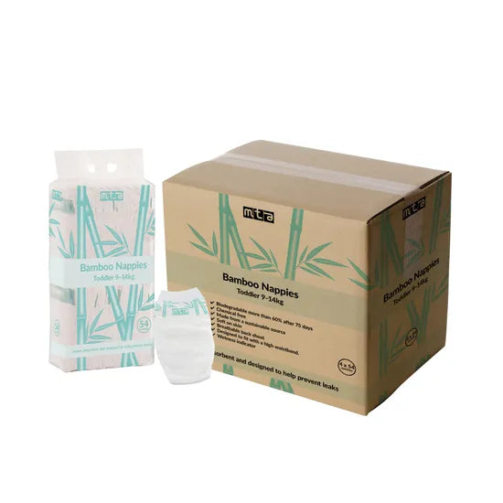 Bamboo Nappies - Toddler, 9-14 kg, Pack of 216