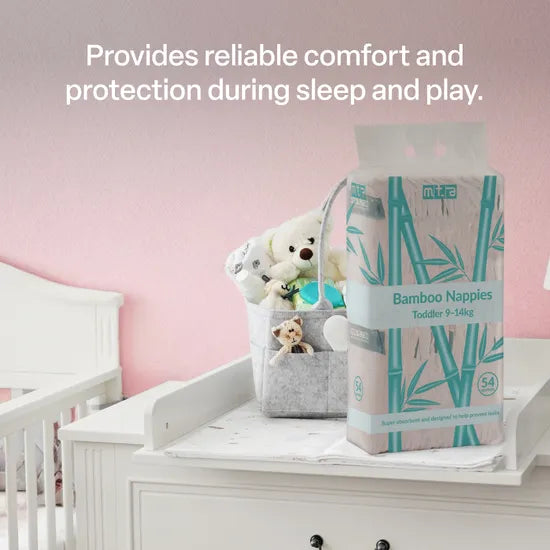 Bamboo Nappies - Toddler, 9-14 kg, Pack of 216