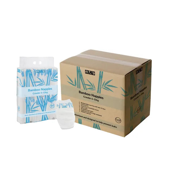 Bamboo Nappies - Crawler, 6-11 kg, Pack of 256