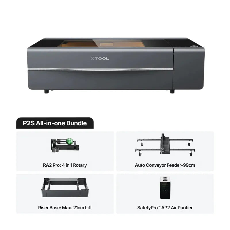 xTool P2S All-in-1 Bundle Class IV-Grey