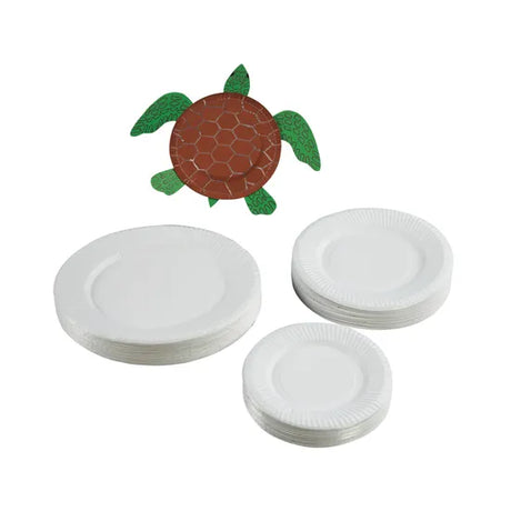 Unwaxed Round Paper Plates 18cm - Pack of 50 - Modern Teaching Aids NZ