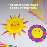 Unwaxed Round Paper Plates 18cm - Pack of 50 - Modern Teaching Aids NZ