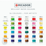 Brilliant Watercolour Discs - 36 Colours - Modern Teaching Aids NZ