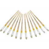 Long Flat Brush Size 6 - Pack 12 - Modern Teaching Aids NZ