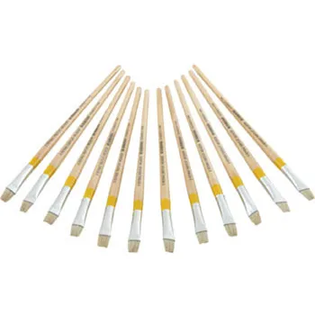 Long Flat Brush Size 6 - Pack 12 - Modern Teaching Aids NZ