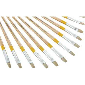 Long Flat Brush Size 6 - Pack 12 - Modern Teaching Aids NZ