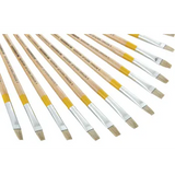 Long Flat Brush Size 6 - Pack 12 - Modern Teaching Aids NZ