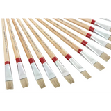 Long Flat Brush Size 10 - Pack 12 - Modern Teaching Aids NZ