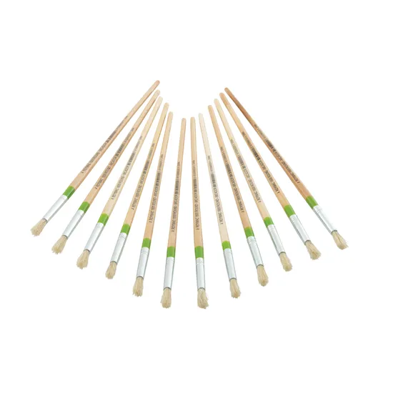 Long Round Brush Size 4 - Pack 12 - Modern Teaching Aids NZ