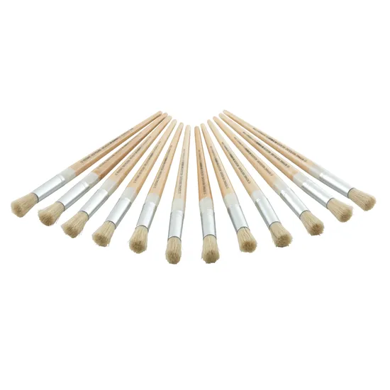 Long Round Brush Size 12 - Pack 12 - Modern Teaching Aids NZ