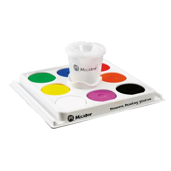 Micador Tempera Painting Station 8 Colours - Modern Teaching Aids NZ