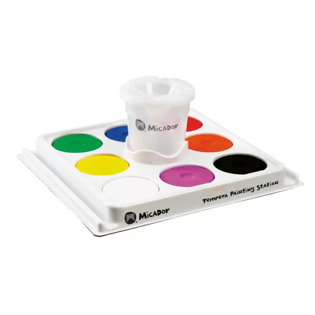 Micador Tempera Painting Station 8 Colours - Modern Teaching Aids NZ